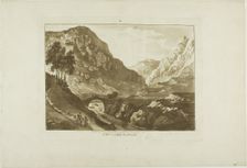 Aberglaslyn Bridge (North Wales), 1776. Creator: Paul Sandby