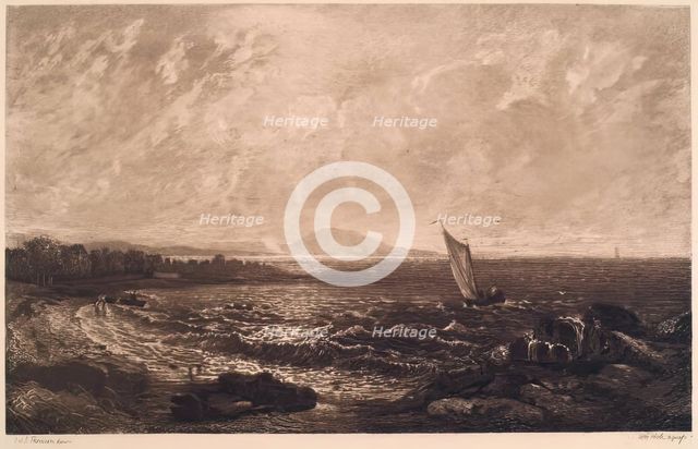 Aberlady Bay, (c1820s), c1889. Creator: William Brassey Hole.