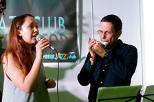 Abi Glasser and Adam Glasser, Seaford Head Golf Club, Seaford, Feb 2016. Artist: Brian O'Connor