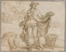 Abigail, c. 1560. Creator: Maerten van Heemskerck