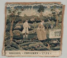 Abigail Parkman Embroidery, early 18th century. Creator: Unknown