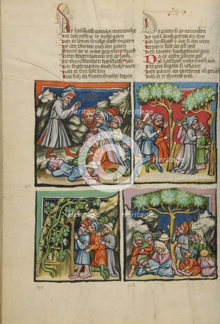 Abimelech Gathering Support: Jotham's Comparison: The Trees Choosing a King..., about 1400-1410. Creator: Unknown.