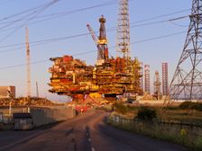 Able Seaton Port, Brent B Oil Rig, Greythorp, Hartlepool, County Durham, 2019. Creator: James O Davies