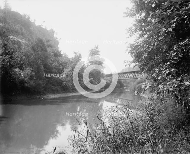 Ableman's Narrows, railroad crossing, c1898. Creator: Unknown.