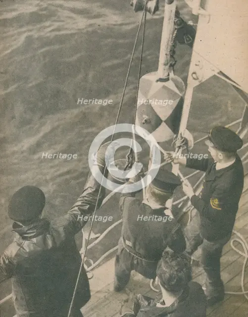 'Aboard a British Minesweeper', 1945. Artist: Unknown.