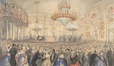 Abolition Meeting Held at Willis's Rooms in Honor of Harriet Beecher Stowe, 1853. Creator: William Henry Fisk