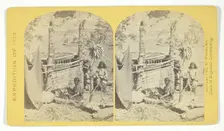 Aboriginal life among the Navajo Indians, Cañon de Chelle, New Mexico. Squaw weaving..., 1873. Creator: Tim O'Sullivan