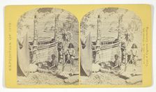 Aboriginal life among the Navajo Indians, Cañon de Chelle, New Mexico. Squaw weaving..., 1873. Creator: Tim O'Sullivan