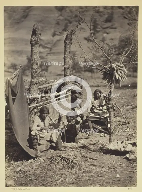 Aboriginal Life Among the Navajoe Indians, Near Old Fort Defiance, N.M., 1873. Creator: Tim O'Sullivan.