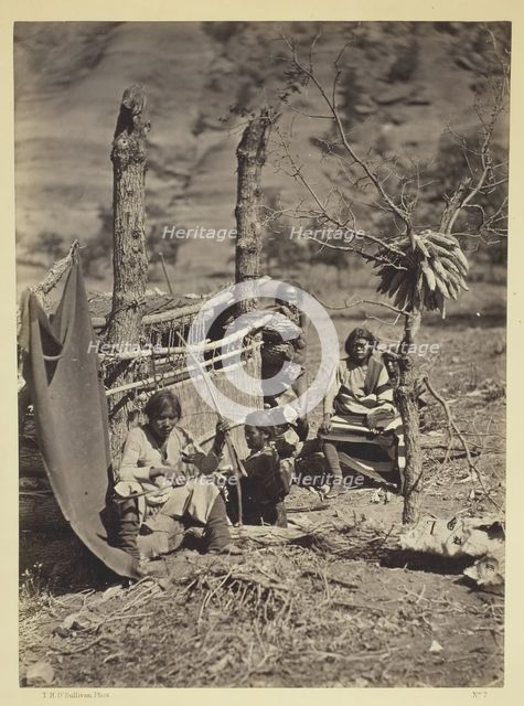 Aboriginal Life Among the Navajoe Indians, Near Old Fort Defiance, N.M., 1873. Creator: Tim O'Sullivan.