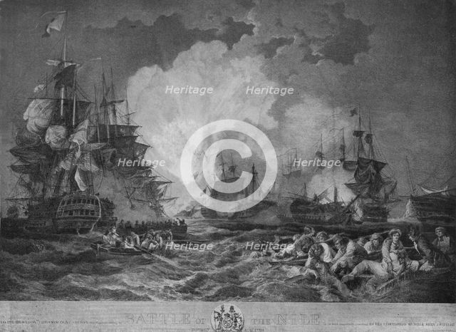 'Aboukir Bay', c1799. Artist: Philip James de Loutherbourg.