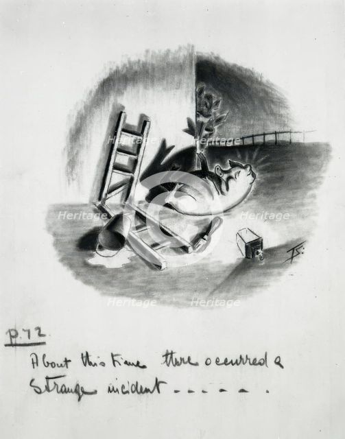 'About this time there occurred a strange incident...', 1950.  Creator: Norman Pett.