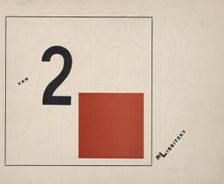 About Two Squares, 1922. Creator: Lissitzky, El (1890-1941)
