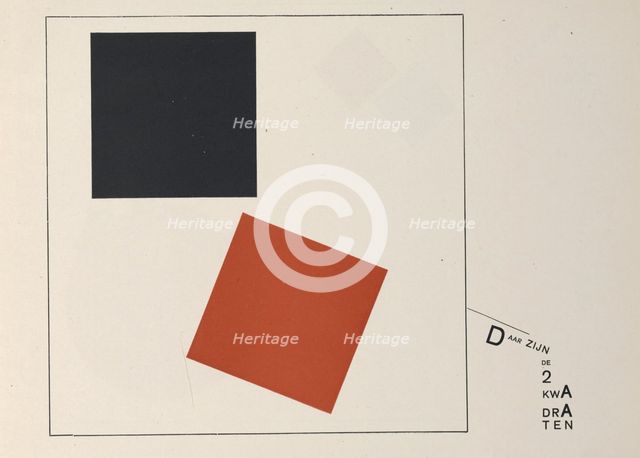 About Two Squares, 1922. Creator: Lissitzky, El (1890-1941).