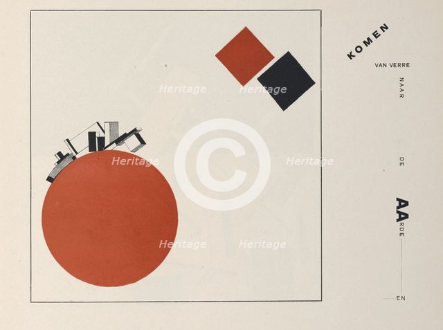 About Two Squares, 1922. Creator: Lissitzky, El (1890-1941).