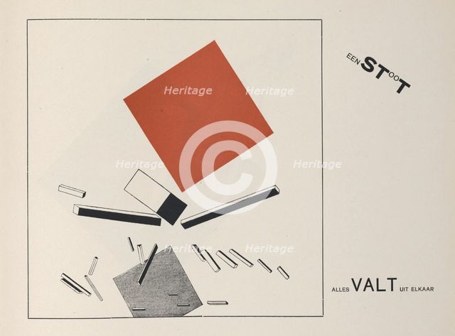About Two Squares, 1922. Creator: Lissitzky, El (1890-1941).