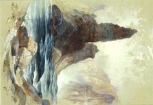 Above Tower Falls, Yellowstone, 1872. Creator: Thomas Moran