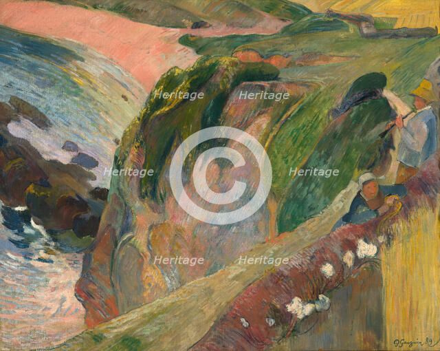 Above the Sea, 1889. Creator: Paul Gauguin.