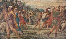 Abram and Lot Separate, 1540-1545. Creator: Giarola (Gerolli), Giovanni (1518-1557)