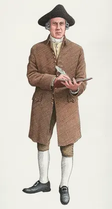 Abraham Tovey, master gunner, c1740, (c2000-2015) Artist: Nick Hardcastle