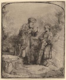 Abraham and Isaac, 1645. Creator: Rembrandt Harmensz van Rijn