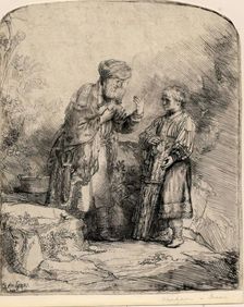 Abraham and Isaac, 1645. Creator: Rembrandt Harmensz van Rijn