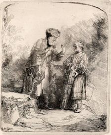 Abraham and Isaac, 1645. Creator: Rembrandt Harmensz van Rijn