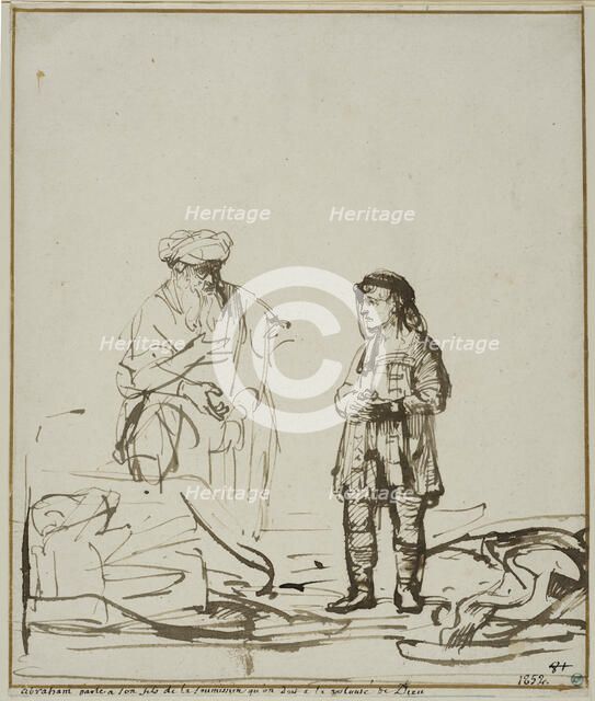 Abraham and Isaac. Creator: Gerrit Willemsz Horst.