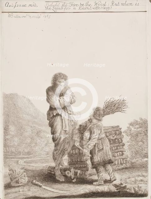 Abraham and Isaac, c1765. Creator: William Baillie.