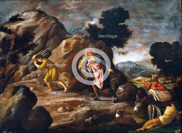 Abraham and Isaac on the Way to the Sacrifice, 17th century. Creator: Pedro Orrente.