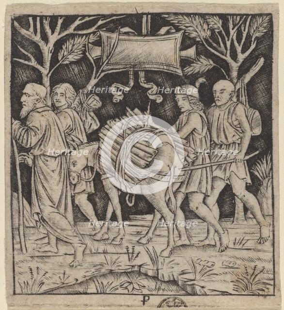 Abraham and Isaac on Their Way to Mount Moriah, c. 1490/1510. Creator: Peregrino da Cesena.