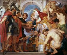 Abraham and Melchisedech 1615-1618. Artist: Peter Paul Rubens