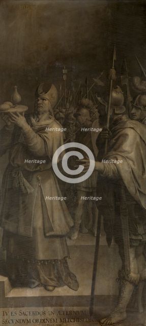 Abraham and Melchizedech, 1589-1596. Creator: Ambrosius Francken I.