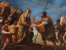 Abraham and Melchizedek, 1668. Creator: Juan Antonio de Frias y Escalante