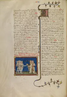 Abraham and Melchizedek, about 1360-1370. Creator: Master of Jean de Mandeville