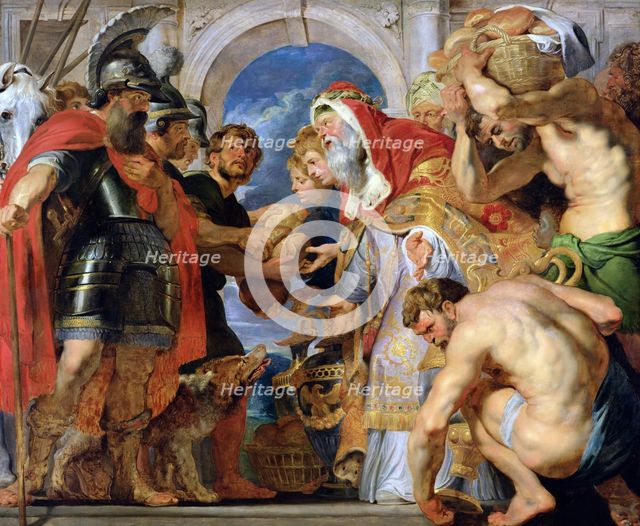 Abraham and Melchizedek, c. 1616-1618.