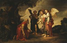 Abraham and the Three Angels, 1623. Creator: Pieter Lastman