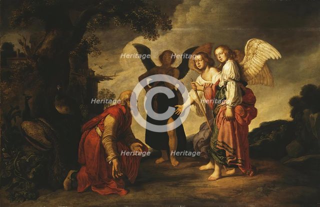 Abraham and the Three Angels, 1623. Creator: Pieter Lastman.