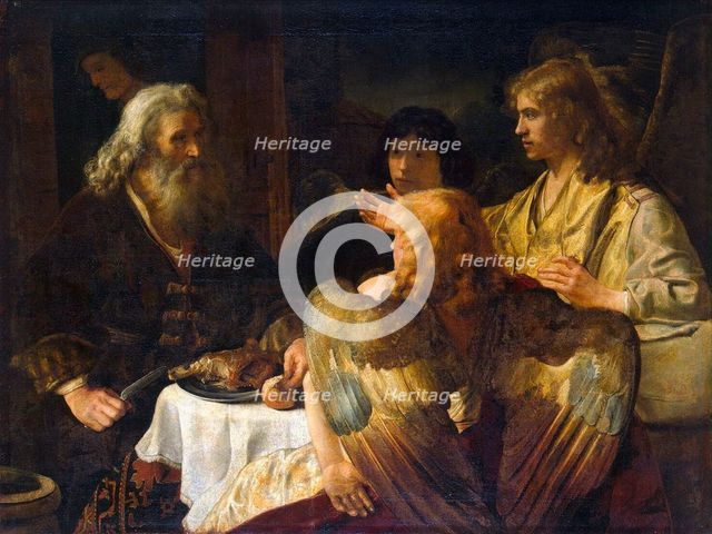 'Abraham and the Three Angels', 1630s.  Artist: Rembrandt Harmensz van Rijn    