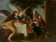 Abraham and the Three Angels, c1667-c1668. Creator: Juan Antonio de Frias y Escalante