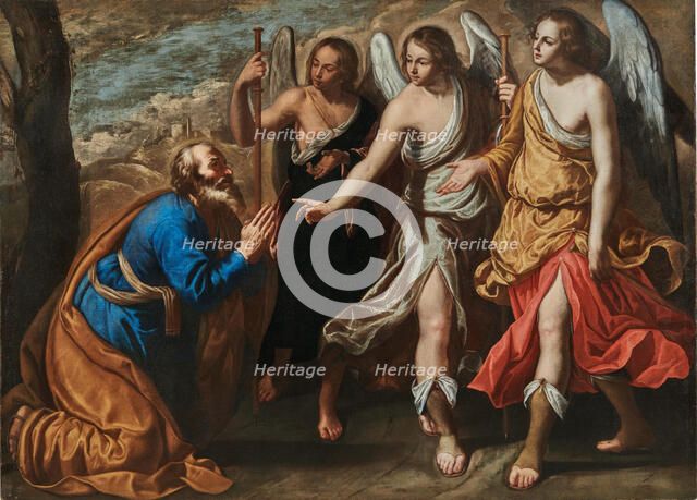 Abraham and the Three Angels. Creator: Gentileschi, Artemisia (1598-1653).