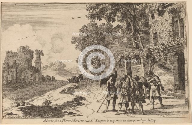 Abraham and the Three Angels. Creator: Herman van Swanevelt.