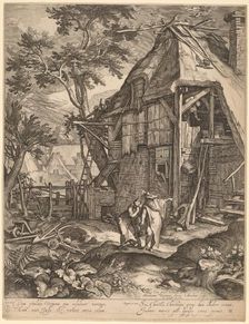 Abraham Casting Out Hagar, 1603. Creator: Jacob Matham