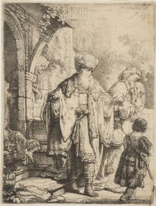 Abraham Casting Out Hagar and Ishmael, 1637. Creator: Rembrandt Harmensz van Rijn