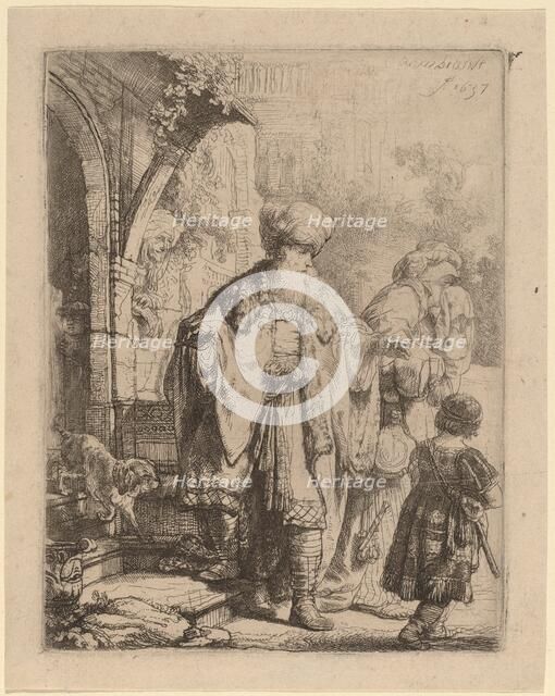 Abraham Casting Out Hagar and Ishmael, 1637. Creator: Rembrandt Harmensz van Rijn.