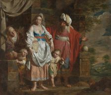 Abraham Casting Out Hagar and Ishmael, 1781. Creator: Pieter-Jozef Verhaghen