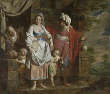 Abraham Casting Out Hagar and Ishmael, 1781. Creator: Pieter-Jozef Verhaghen