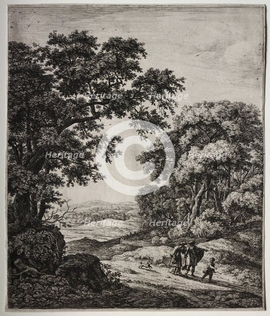 Abraham Dismissing Hagar; Agar Comforted by the Angel; The Prophet of Juda.... Creator: Anthonie Waterloo (Dutch, 1609/10-1690).