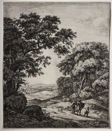 Abraham Dismissing Hagar; Agar Comforted by the Angel; The Prophet of Juda.... Creator: Anthonie Waterloo (Dutch, 1609/10-1690)