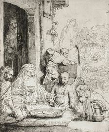 Abraham Entertaining the Angels, 1656. Creator: Rembrandt Harmensz van Rijn